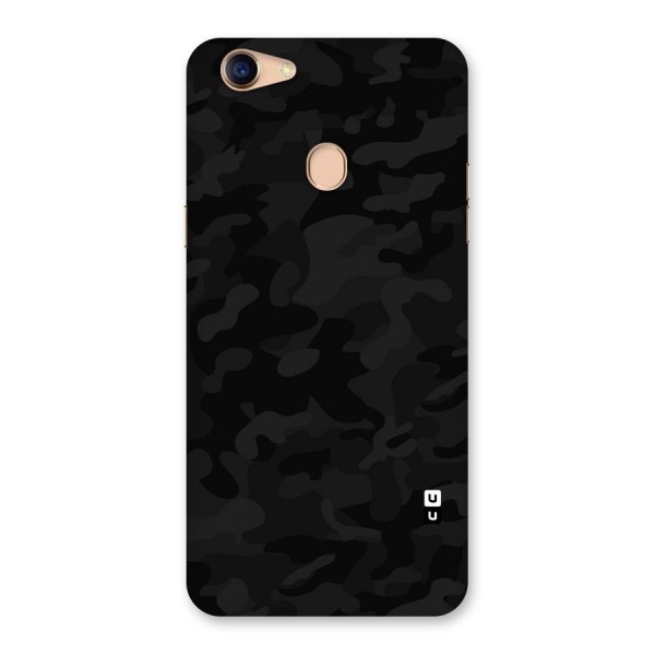 Black Camouflage Back Case for Oppo F5 Youth